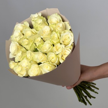 25 БЕЛЫХ РОЗ
